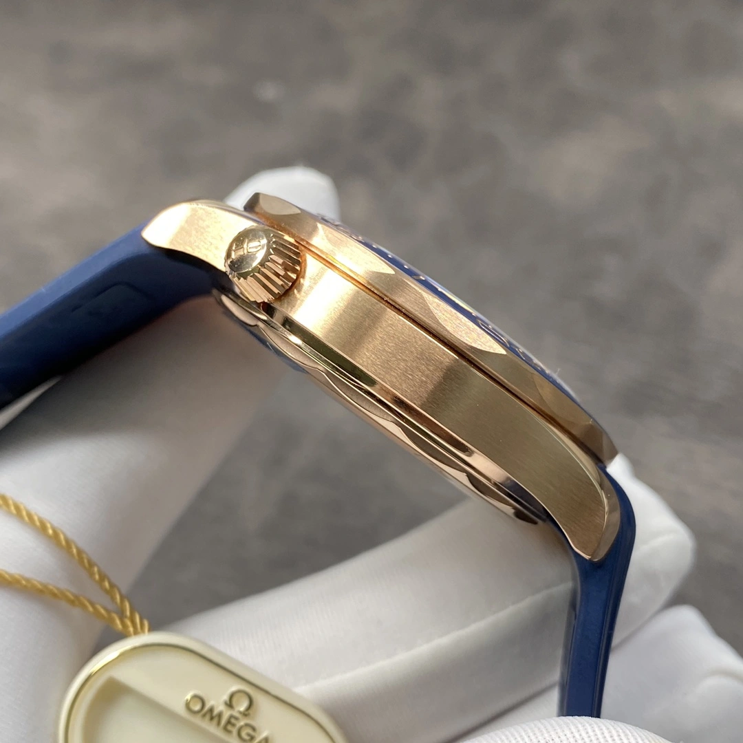 CBD Factory Omega Seamaster Diver 300M 42mm 18K Sedna Gold Blue Wave Dial Blue Ceramic Bezel (210.62.42.20.03.001) 1:1 Super Clone – DD8800 Movement Comfortable 276